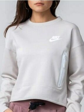 Nike Desert Sand Tech Fleece Crewneck Sweatshirt